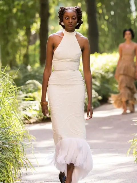 The Elara Dress – Long in White