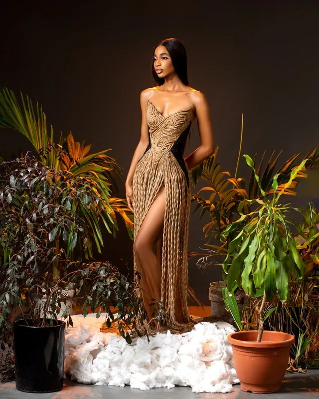 The Terra Dress in Gold